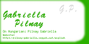 gabriella pilnay business card
